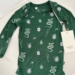 Long Sleeve Bodysuit in Slytherin (Harry Potter collab)